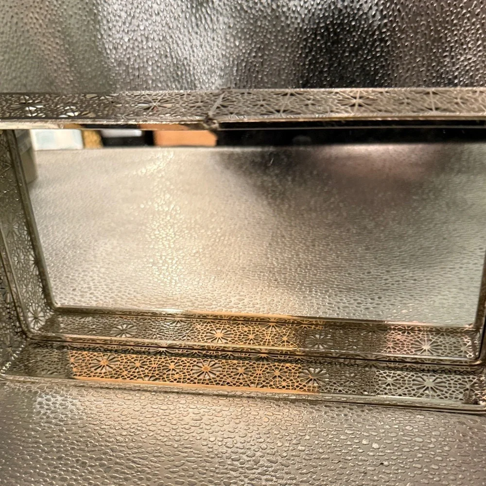 Elegant Silver Vanity Tray